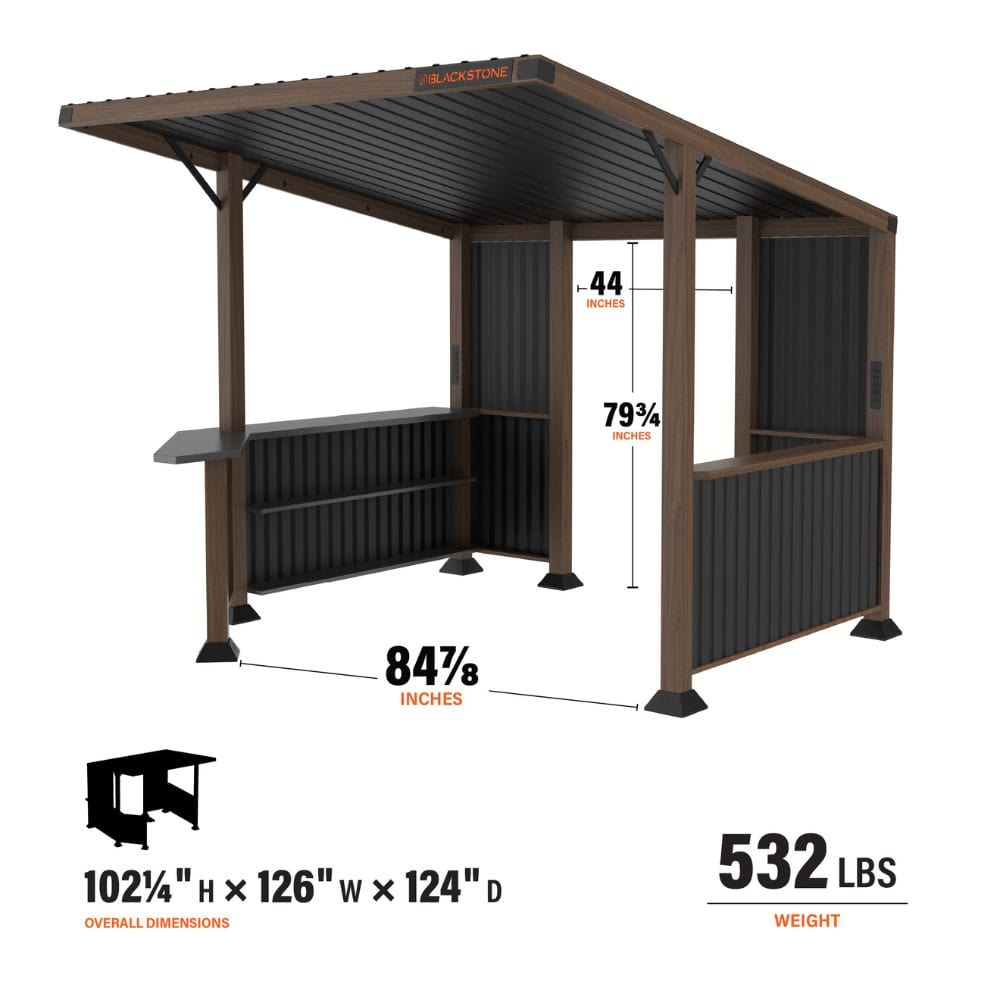 Blackstone 10' x 10' Blackstone Bar and Grill Pavilion | 6000