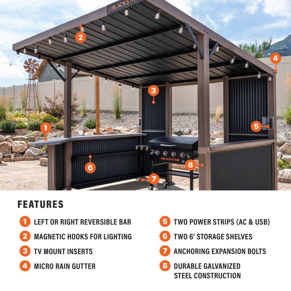 Blackstone 10' x 10' Blackstone Bar and Grill Pavilion | 6000