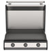 This incredibly efficient griddle has three independently controlled heat zones with digital temperature readouts on each knob, actively reading the temperature of each zone.