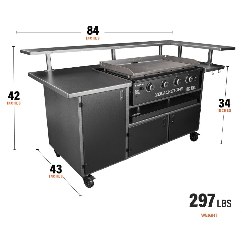 Blackstone 5 Person Chef's Table W/ 36" Griddle and Base Cabinet