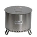 Protect your fire pit from the elements with the durable stainless steel lid.