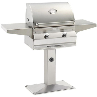 The Choice patio post mount grill offers a post look that can be set on, or bolted into, any patio or deck.