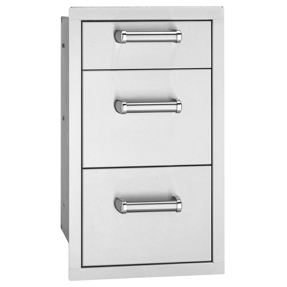 Fire Magic 53803SC Premium Flush Triple Drawers, 14.5x26.25-Inch&nbsp;offer a high end access drawer option, a must have for your ultimate outdoor kitchen. 