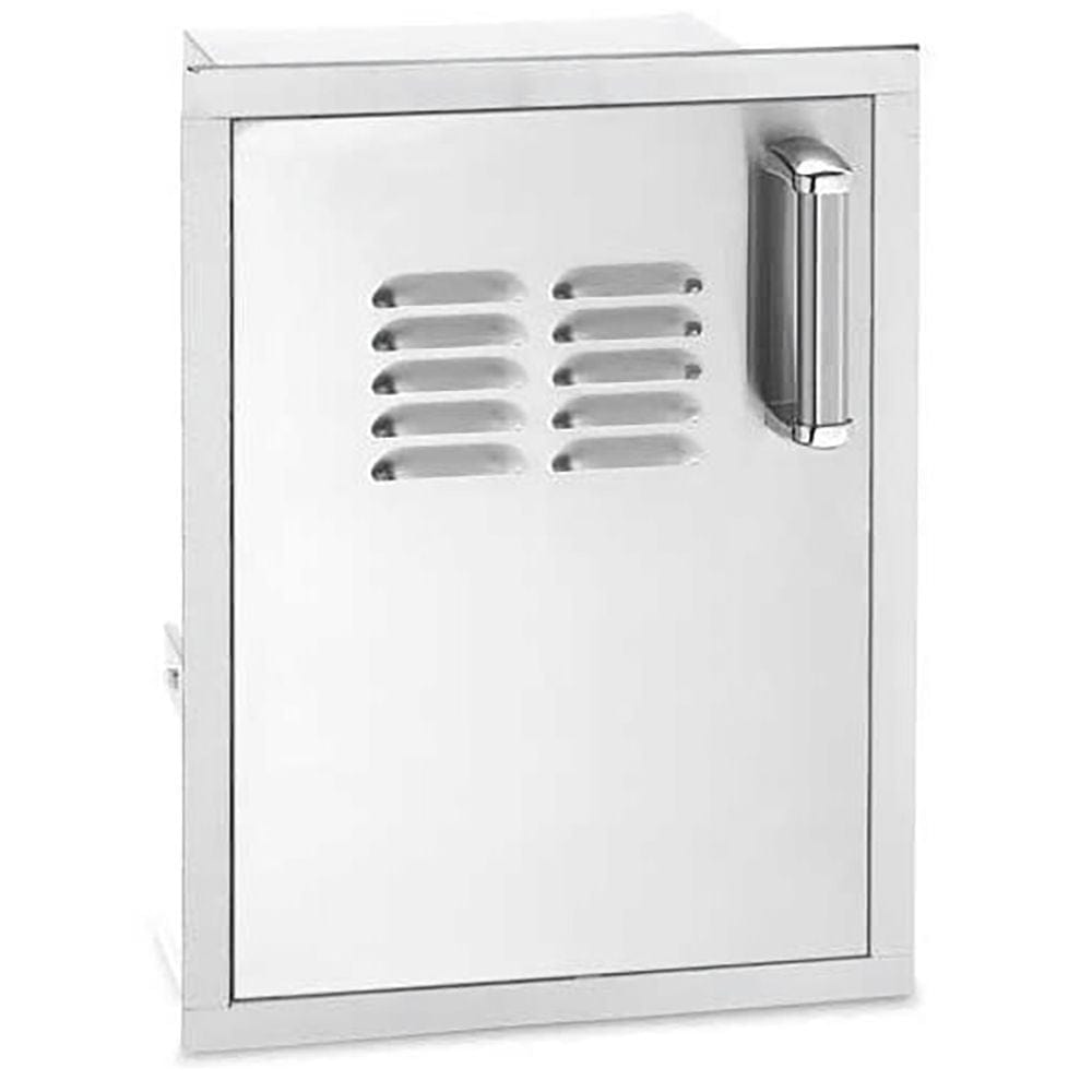 Fire Magic 14" Premium Flush Single Access Door w/ Tank Tray and Louvers, Left Hinged