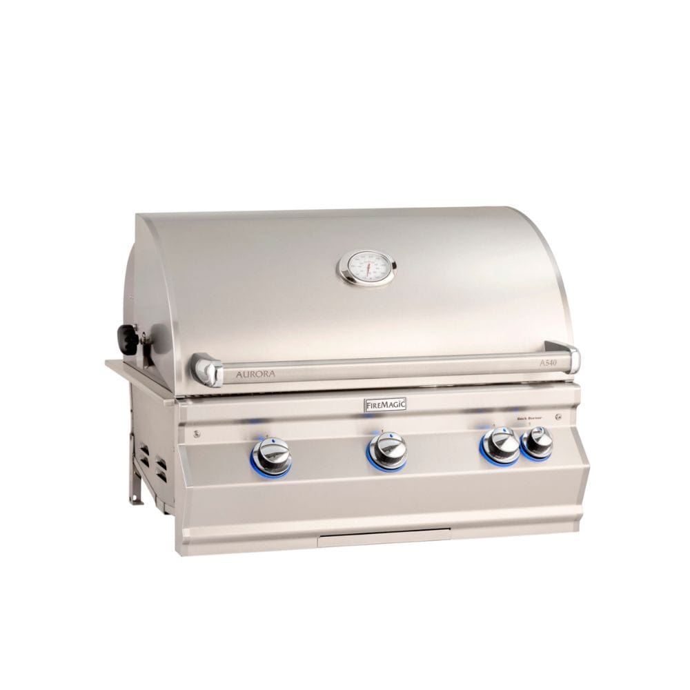 Fire Magic Aurora 32" Built-In Grill w/ Analog Thermometer and Rotisserie Back Burner