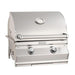 The most affordable line, Fire Magic Choice grills feature superior design and materials housed in an Aurora style grill with a simple satin stainless steel facade.