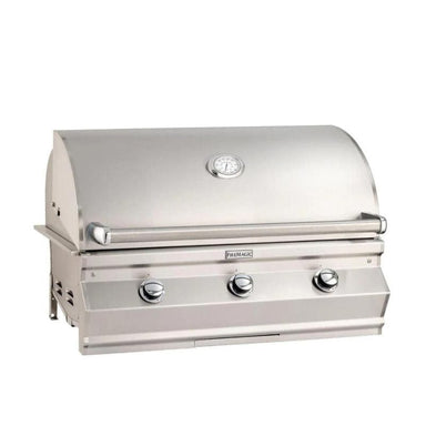 Fire Magic Choice grills feature superior design and materials housed in an Aurora style grill with a simple satin stainless steel facade.