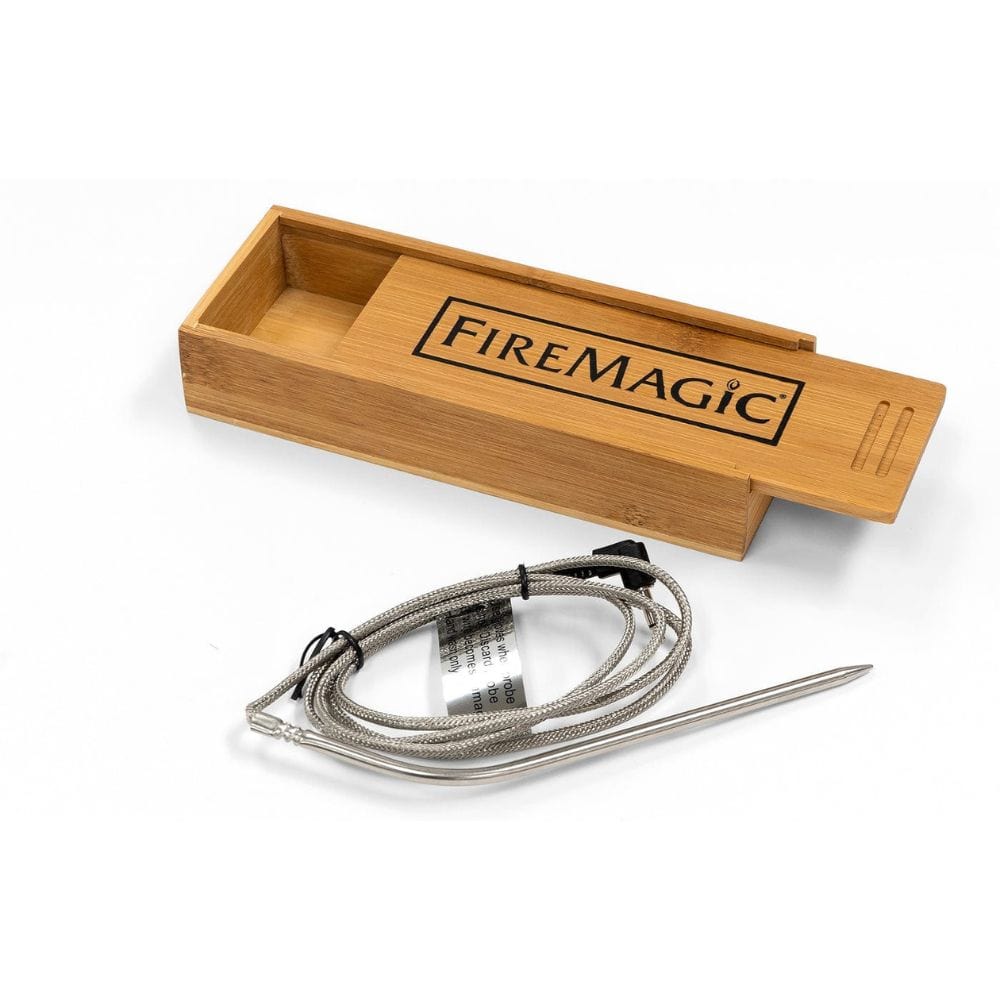 Digital Meat Probe -&nbsp;The Fire Magic digital meat probe reads the internal temperature of your meat. Keep the probe in your meat while it is grilling and read the temperature on the face of the grill, or you can read it on your smart phone device.