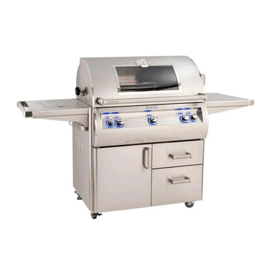 The Fire Magic Echelon Diamond 36" Portable Grill E790s w/ Flush Mounted Single Side Burner provides the ultimate high-end grill crafted for cooking versatility, durability, and longevity - truly a grill of masterful design and engineering