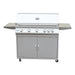 Heavy Duty 304 Stainless Steel Grill Cart for Kokomo Grill. Has side shelving on each side for a great cooking area. 