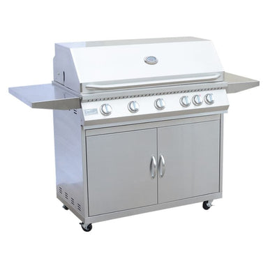 5 Burner 40" Cart Model BBQ Grill With Locking Casters 304 Stainless Steel by KoKoMo | <span data-mce-fragment="1">KO-BAK5BG+KO-BAK5BGC</span>