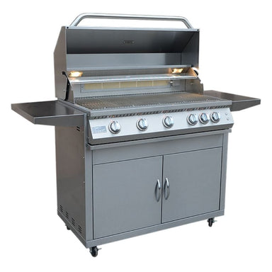 <ul> <li>Heavy Duty 304 Stainless Steel Frame</li> <li>Seamless Polished Edge Hood</li> <li>Commercial Grade 304 Cast Stainless Burners</li> </ul>