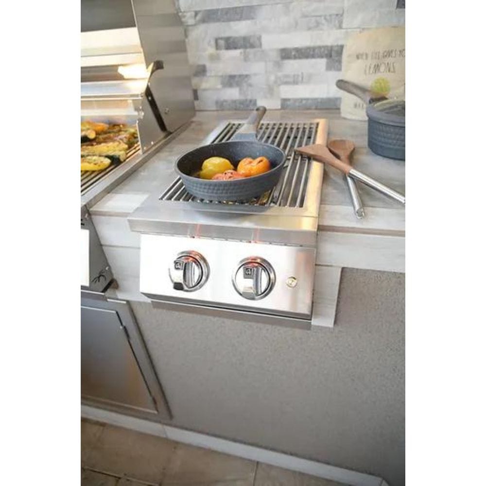 KoKoMo Professional Double Side Burner with removable cover