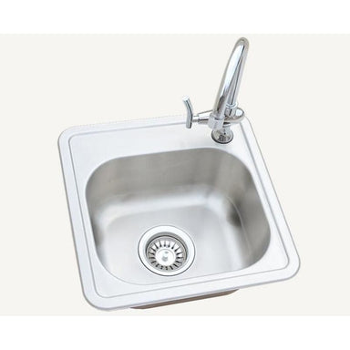 Kokomo 304 stainless steel Standard Sink. Has elegant stainless steel outer framing to supply a professional outdoor kitchen. 