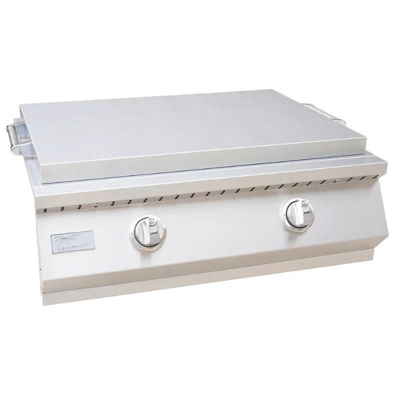 The KoKoMo 30 Inch Outdoor Kitchen Teppanyaki Griddle is meticulously crafted from high-grade 304 stainless steel, renowned for its exceptional durability, corrosion resistance, and ability to withstand the rigors of outdoor use.