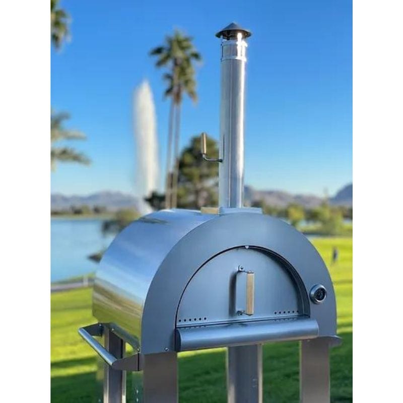 Kokomo Freestanding 32" Dual Gas Stainless Steel Pizza Oven