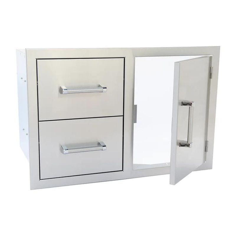 Kokomo Outdoor Kitchen Stainless Steel Two Drawer - One Door Combo | KO-ALPDC