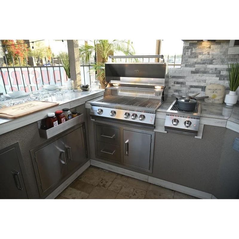 Kokomo Outdoor Kitchen Stainless Steel Two Drawer - One Door Combo | KO-ALPDC