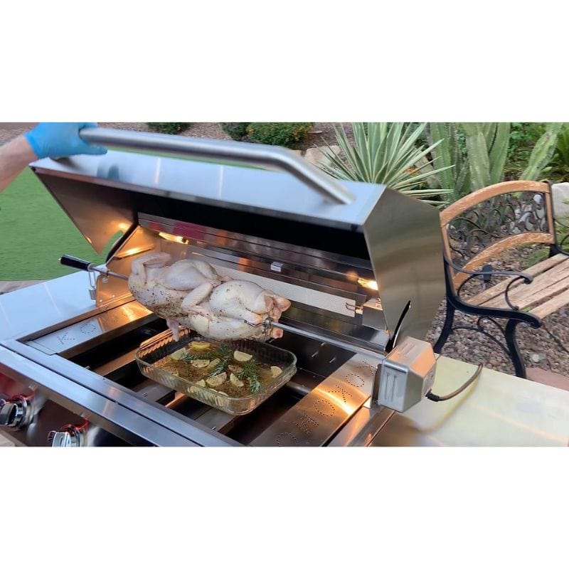 Kokomo Stainless Steel BBQ Grill Rotisserie Kits