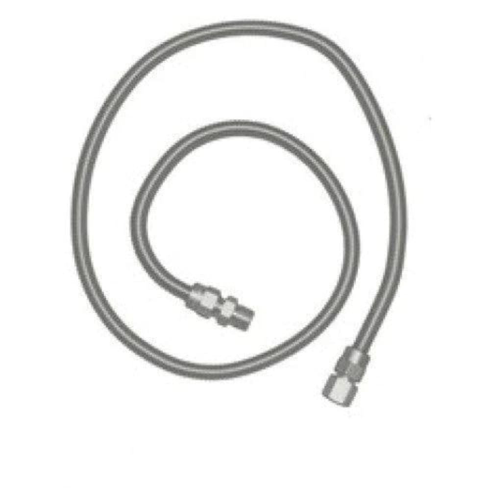 SS Flex Hose 36"-3/8" Female Flares with adapters